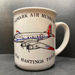 Vintage Churchill Newark Air Museum H.P. Hastings TG517 ceramic mug made in England