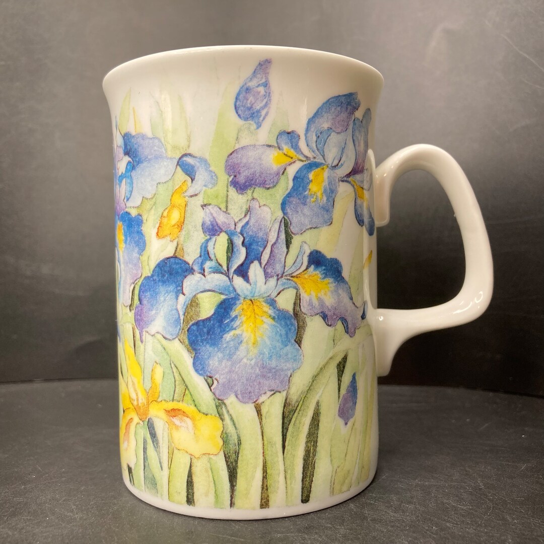 Vintage 1993 Royal Doulton Expressions Bouquet Blue and Yellow Etsy