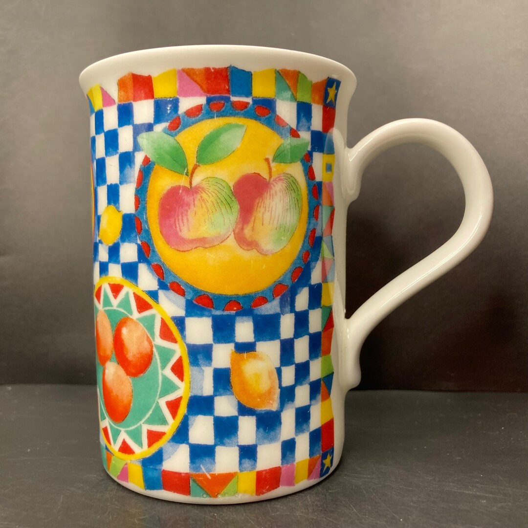 Vintage Kingsbury Table Top Fruits Apples Lemons Oranges Strawberries