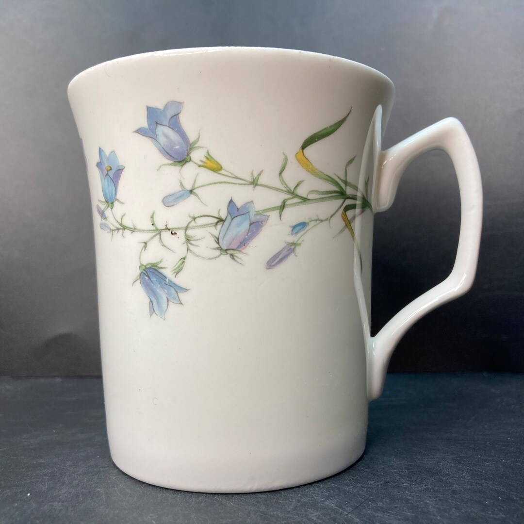Vintage Queensway Harebell Floral Fine Bone China Mug Made in