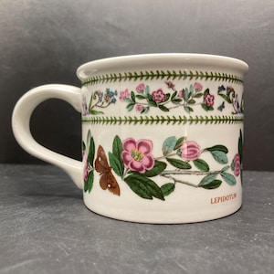 Vintage 1992 Portmeirion Variations Rhododendron Lepidotum ceramic mug Susan Williams Ellis made in England