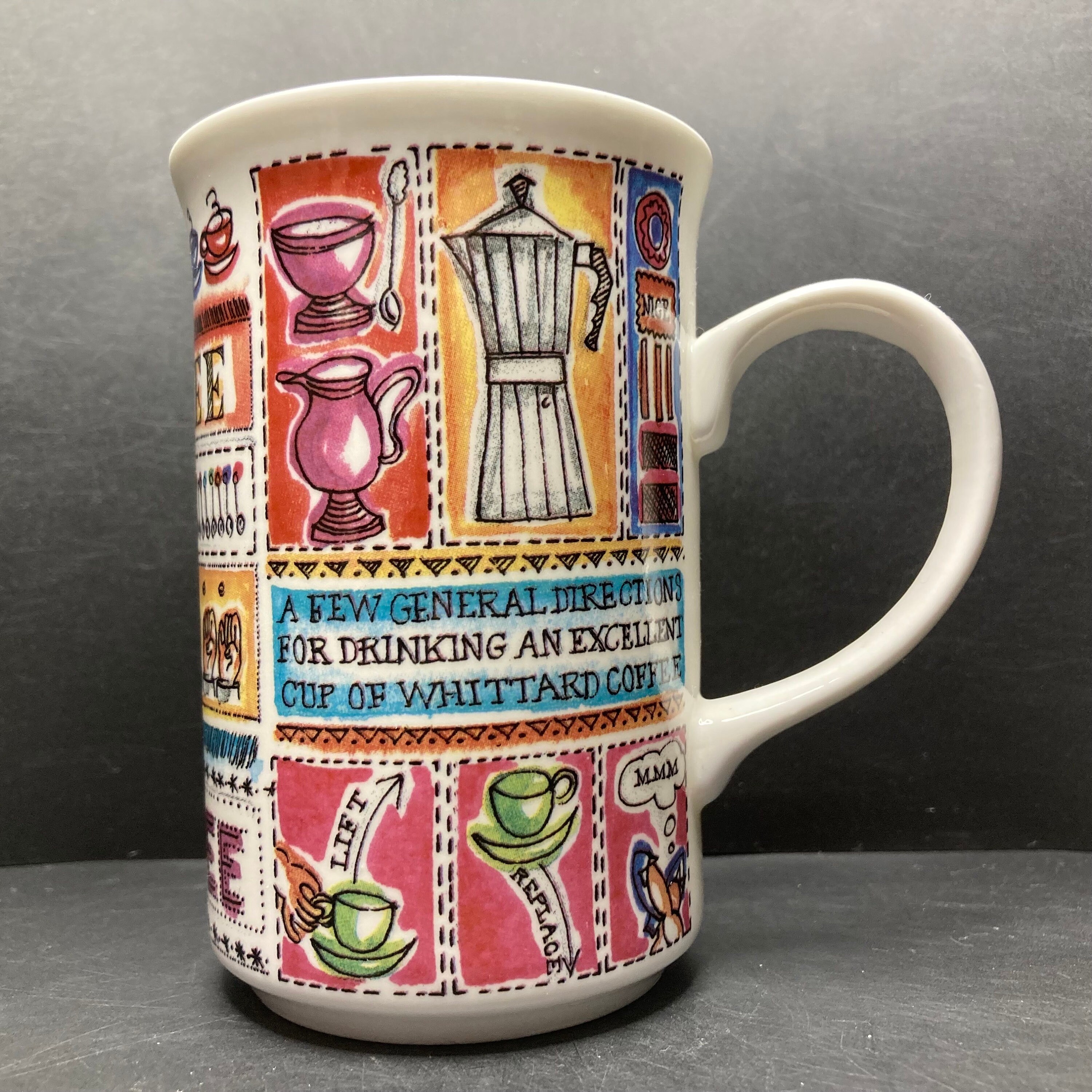 Vintage St George Whittard Coffee Fine Bone China Mug Made in