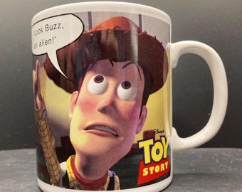 Vintage Disney's Toy Story Look Buzz an Alien! Keramische mok