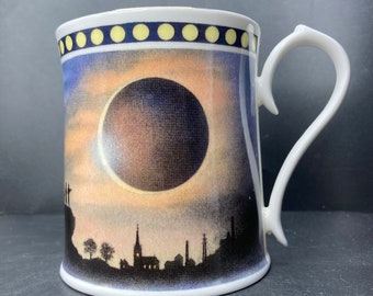 Vintage 1999 Aynsley The Total Eclipse of the Sun 11th August 1999 fine bone china mug made in England