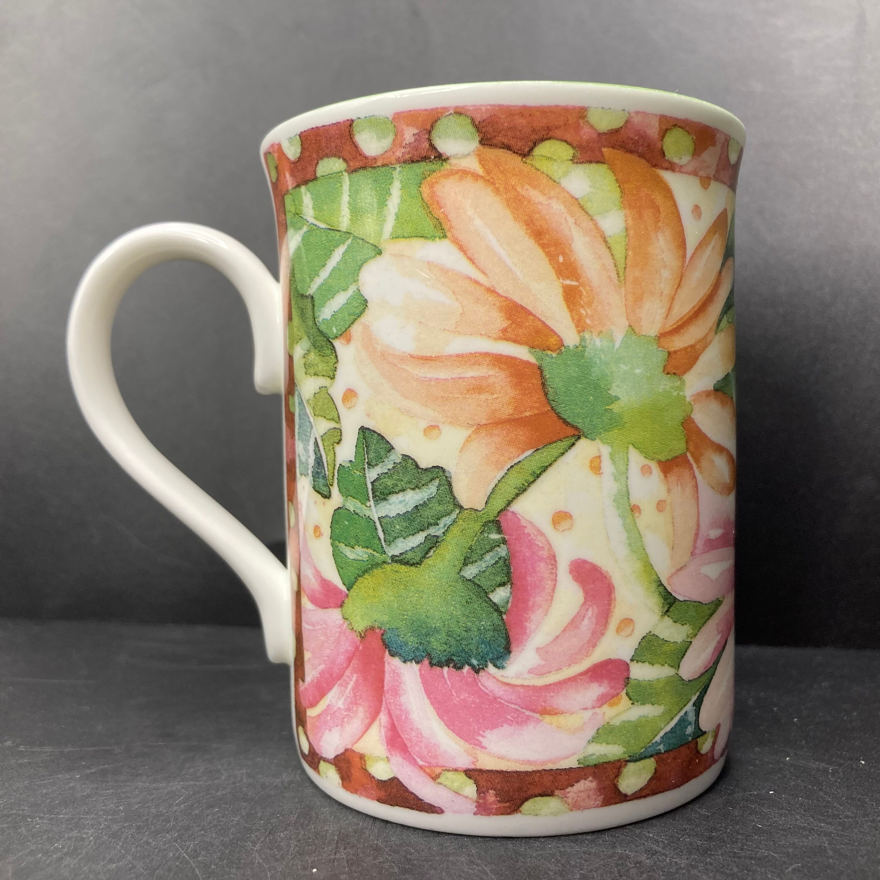 Vintage St Michael floral fine bone china mug made in the U.K.