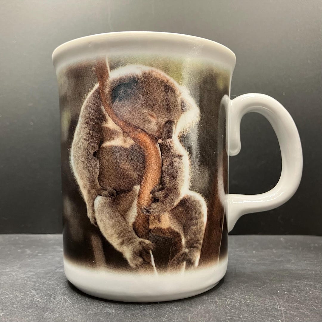Vintage Horlicks Koala Bear Sleeping in Tree Stoneware Mug