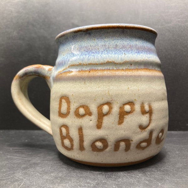 Vintage Dappy Blonde studio pottery mug Canterbury Pottery made in England