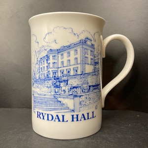 Vintage Rydal Hall Cumbria England bone china mug Pyramid Pottery Staffordshire England