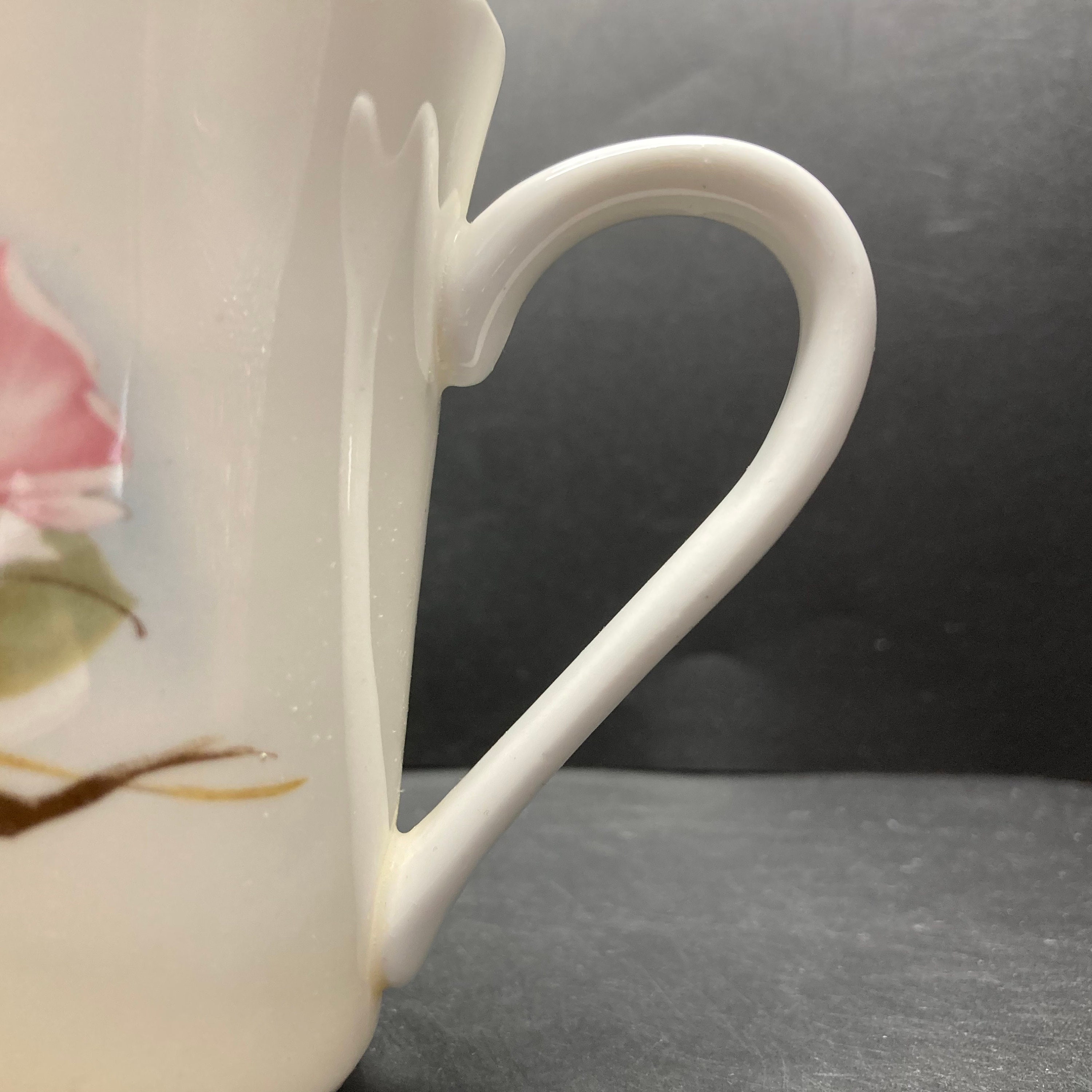 Vintage Queensway Pink Apple Blossom Fine Bone China Mug Made in