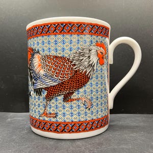 Vintage 1994 Royal Worcester Chinese Astrology Rooster Fine Bone China Mug Made in England