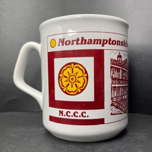 Vintage Northamptonshire County Cricket Club N.C.C.C. ceramic mug made in England