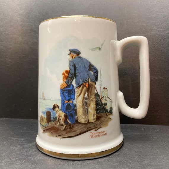 ノーマンロックウェル ビアマグカップ　アンティーク アンティーク ノーマンロックウェル ビアマグカップ - メルカリ