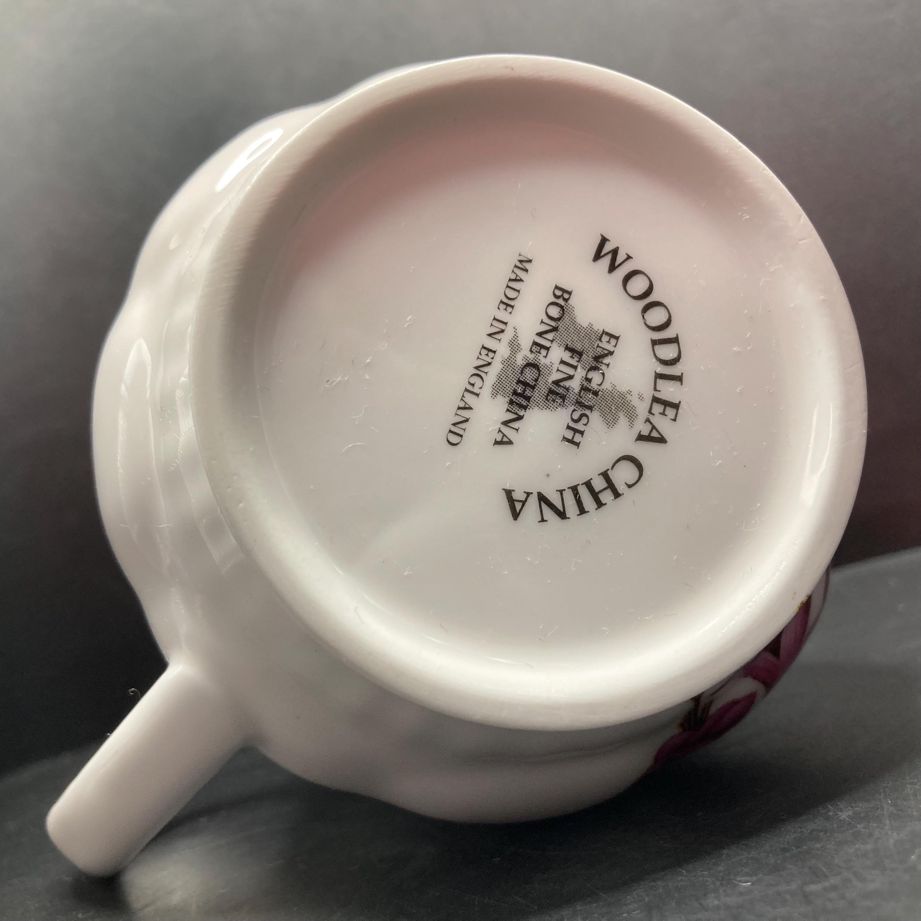 Vintage Woodlea China Fuchsias Floral English Fine Bone China Mug