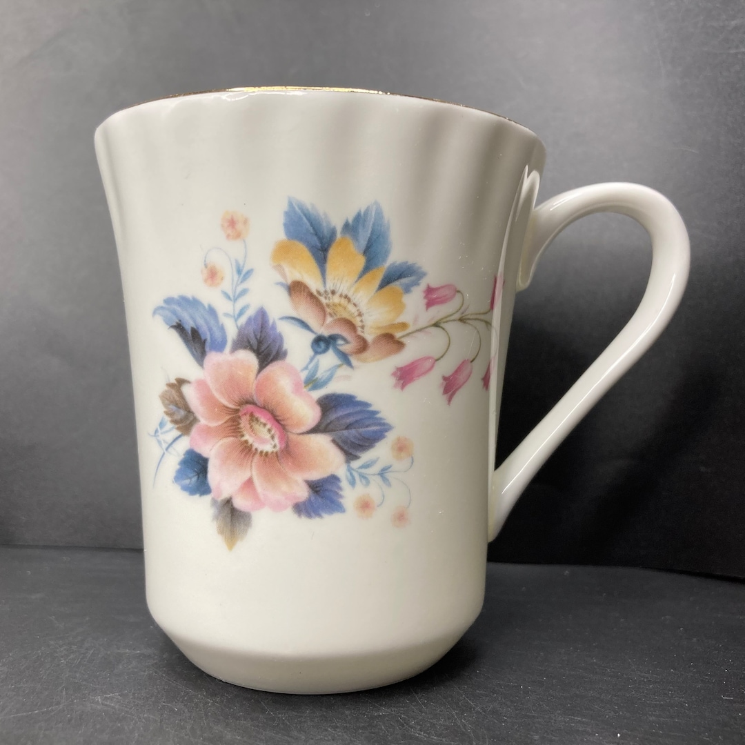 Vintage Queensway Floral Fine Bone China Mug Biltons Housewares Ltd