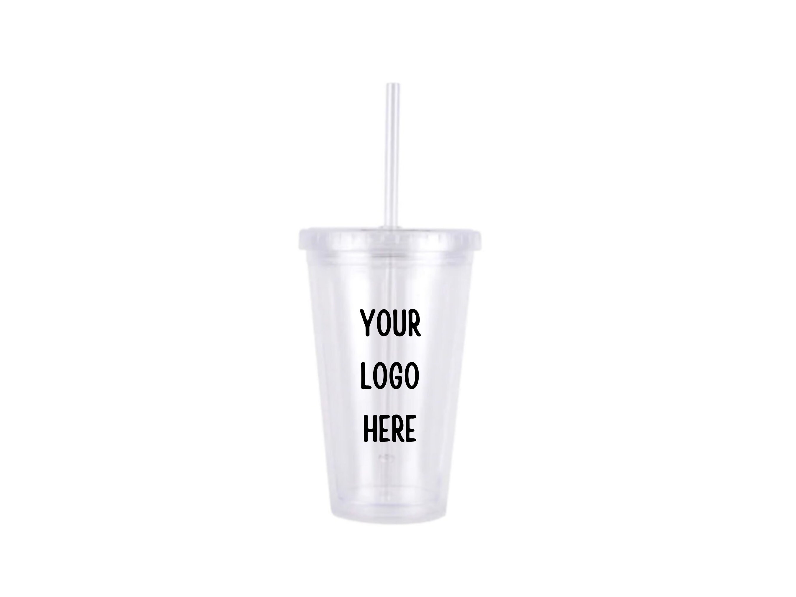 Drinkware 32 oz BLANK Clear Tumbler with Lid and Straw – MY VINYL CUT
