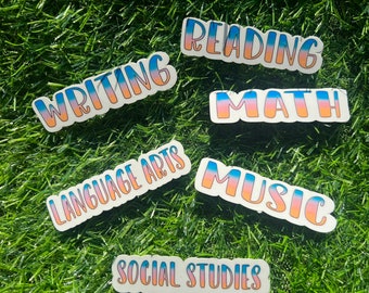 Personalized School Notebook Folder Binder Labels Decorations Gifts