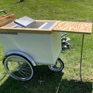 carrito de helados con ventana y cubierta de madera ENVIO GRATIS