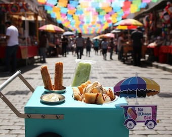 Ready to Ship Service Cart, Snack Cart, Dessert Display Cart, Mobile Catering Cart, Free Shipping