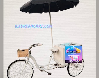 bicycle ice cream cart