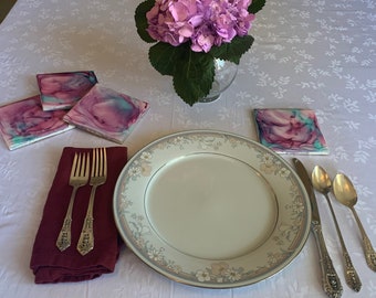 Cotton Candy coasters -set of 4