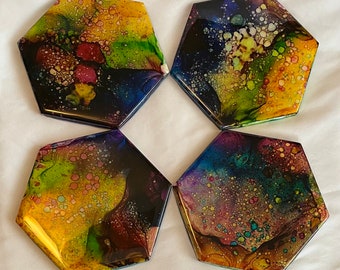 Purim or Mardi Gras coasters