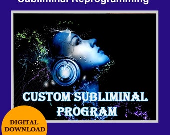 Custom Subliminal Audio Service - Personalized Subliminal, Subliminal Messages, Custom Subliminal Recording, Custom Subliminal Affirmations