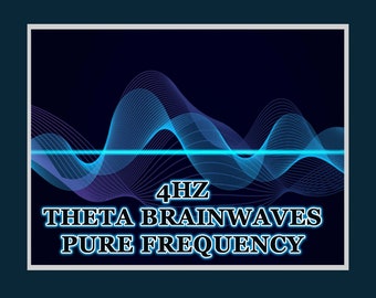 Binaural Beats Audio Pure 4 HZ, Binaural Beats para relaxamento ou meditação, Binaural Beats para redução do estresse, Binaural Beats para dormir