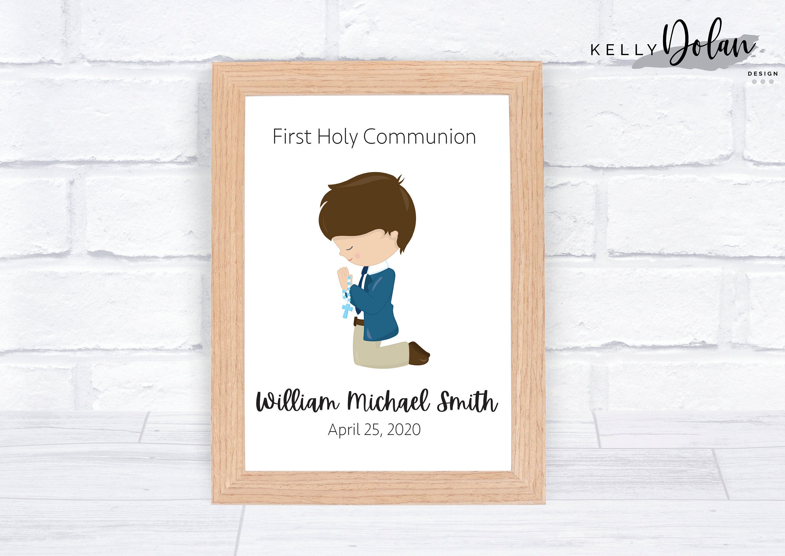 First Communion Gift for Boy Personalized First Holy | Etsy