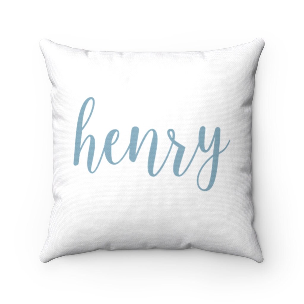 Personalized Baby Boy Name Pillow Boy Room Nursery Decor Etsy UK