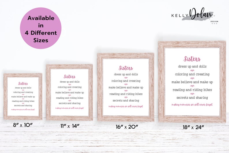 Playroom Wall Art Sisters Room Decor Girl Room Decor Printable Wall Art Nursery Prints Playroom Printable Kids Room Print