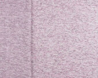 Strickfleece meliert schwarz rosa altrosa