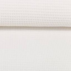 Waffle piqué white Swafing