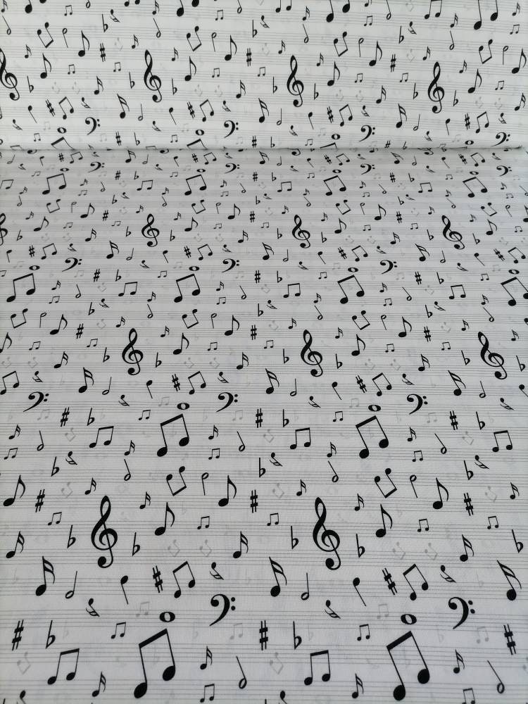 Canvas Musik Noten schwarz weiß Etsy