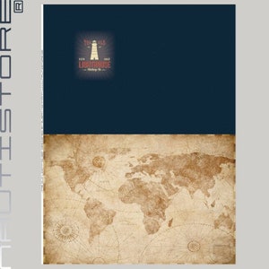 Panel Leuchtturm The Old Lighthouse French Terry Sommersweat Nautistore