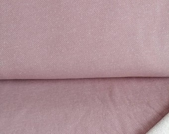 Sweat rosa meliert 100 % Baumwolle Swafing