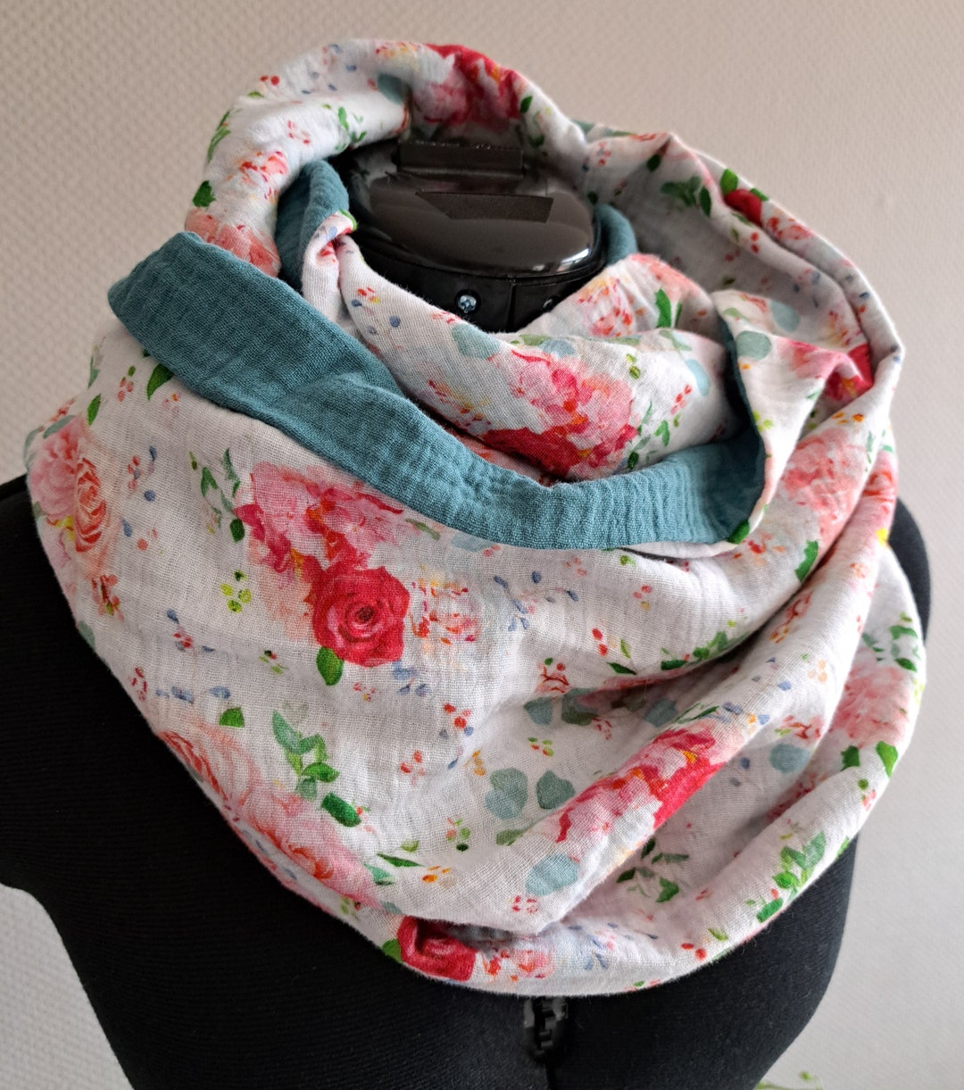 Loop Musselin, Infinity Schal Baumwolle