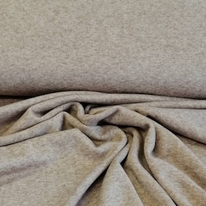 Knitted fabric viscose-knit beige brown