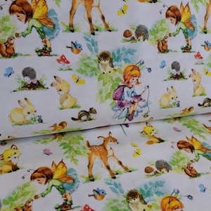 Cotton jersey forest fairy Fräulein by Julie