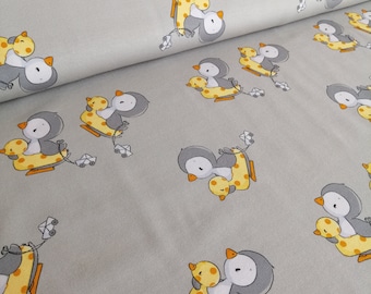 Jersey Pinguïn & Rubberen Eend van emmapünktchen grijs geel