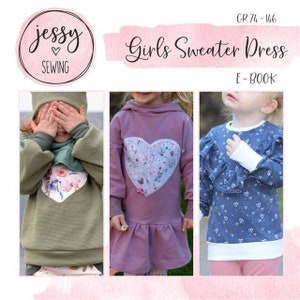Cartamodello per bambini "Girls Sweater Dress" di Jessy Sewing