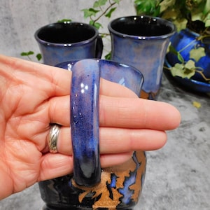 Purple Mountain Coffee Mug, Nature Mug, Majestic Mountain Mug, Hiking Mug, Handmade Stoneware Pottery Mug, Gift for Him/Her image 9
