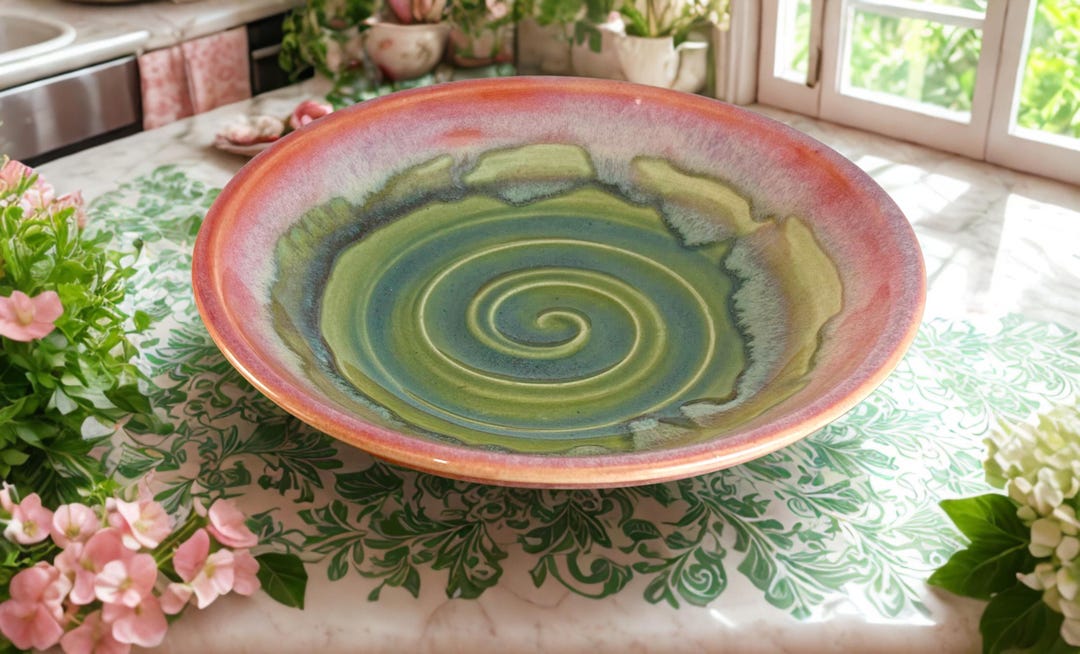 Small Wheel Thrown Stoneware Bowl - Unique Decorative Pottery - Etsy