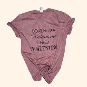 No Valentine (Vintage Feel) / T-shirts met print / T-shirt grafisch / statement-t-shirt / statement-T-shirt / T-shirt / top / vrouwen unisex