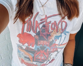 Pink Band Graphic Tee ( Vintage Feel )