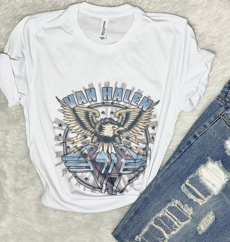 Van Halen Vintage Feel / Graphic Tees / Graphic Tshirt / | Etsy