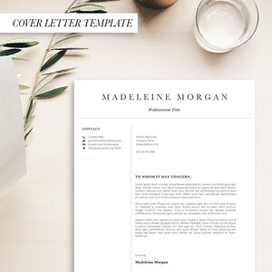 Professional Resume Template, Modern Resume, Resume Design, Cover Letter, Reference List, Minimalist Resume image 4