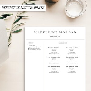 Professional Resume Template, Modern Resume, Resume Design, Cover Letter, Reference List, Minimalist Resume image 5