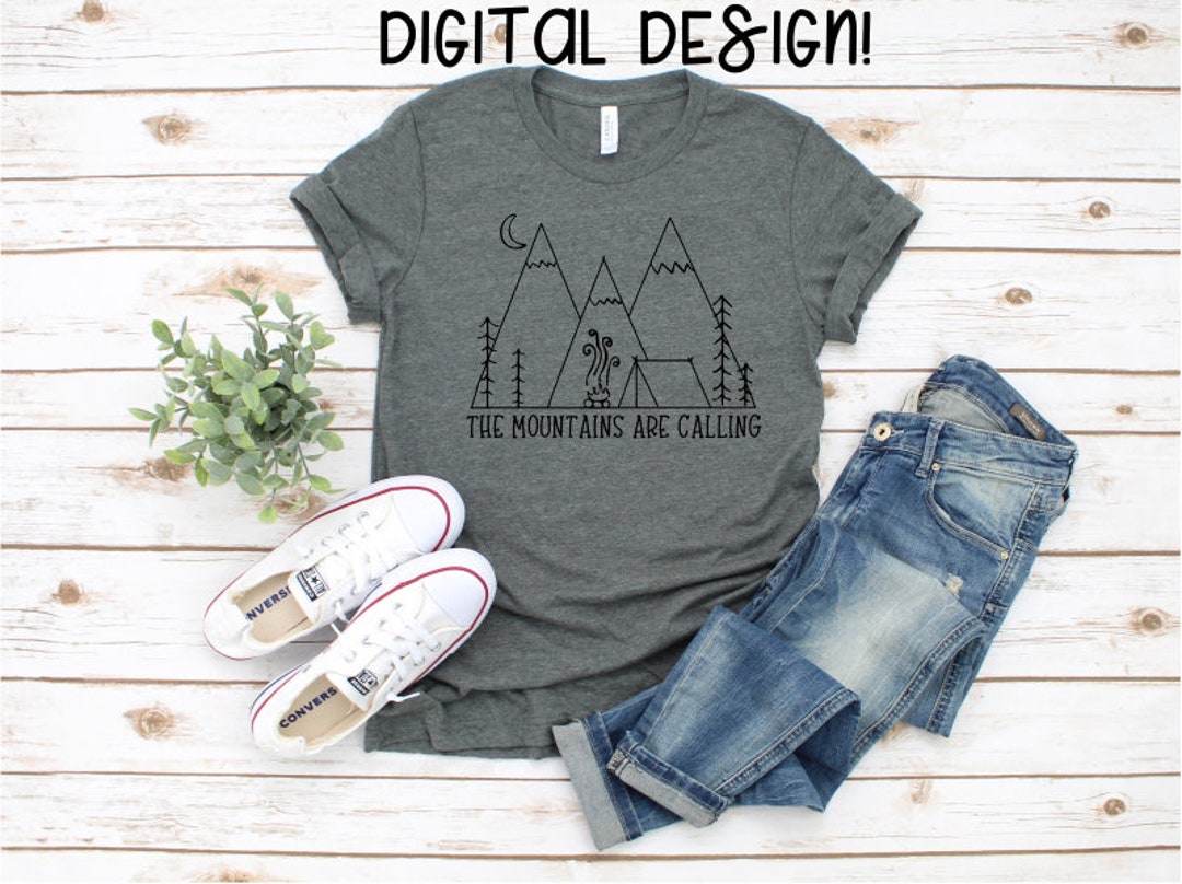 The Mountains Are Calling Svg - Etsy