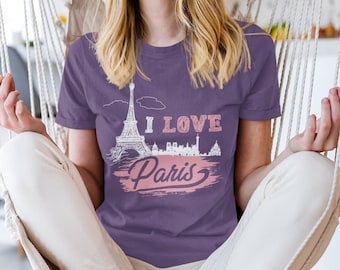 I Love Paris T-Shirt: Eiffel Tower Graphic Tee