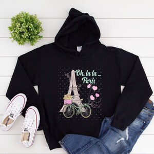 Paris France hoody,Oh la la Paris Hoodie,Heavy Blend Hooded Sweatshirt France Hoodie,Skyline,Parisian style,Paris Street,Travel clothing.